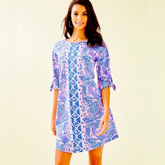 Lilly Pulitzer Preston Tie Sleeve Knit Dress in Maybe Gator